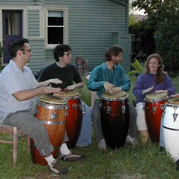 Photo of Mika with his Monday evening class, 6/17/02